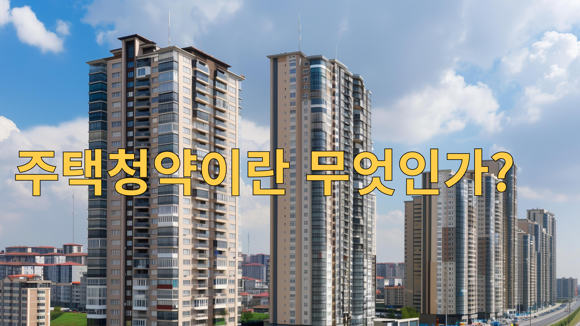 주택청약이란 무엇인가? 1