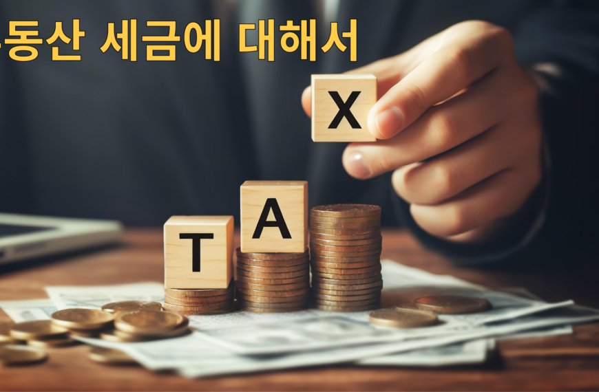 부동산 세금에 대해서